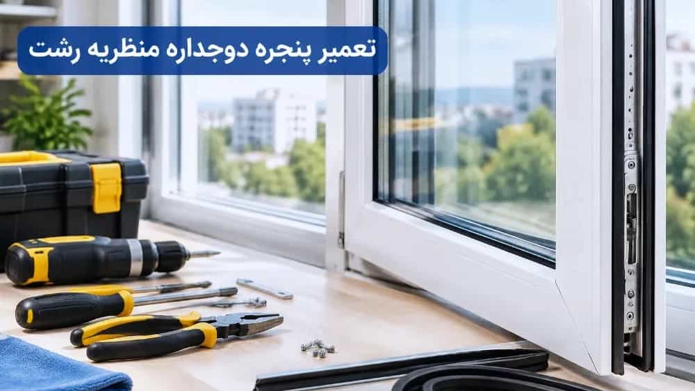 Manzareh, Rasht'ta çift camlı pencerelerin onarımı Manzareh, Rasht'ta çift camlı pencerelerin onarımı